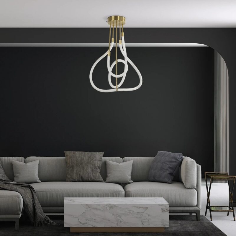 kelvo® GLOW KLV-101-0152 Φωτιστικό Οροφής LED 40W 4000lm 360° AC 220-240V IP20 Ρυθμιζόμενο Λευκό CCT με Χειριστήριο από 2700K έως 6000K Dimmable – Lumileds SMD Chip – Χρυσό Πλατίνα – Μ50 x Π50 x Υ70cm – 3 Χρόνια Εγγύηση