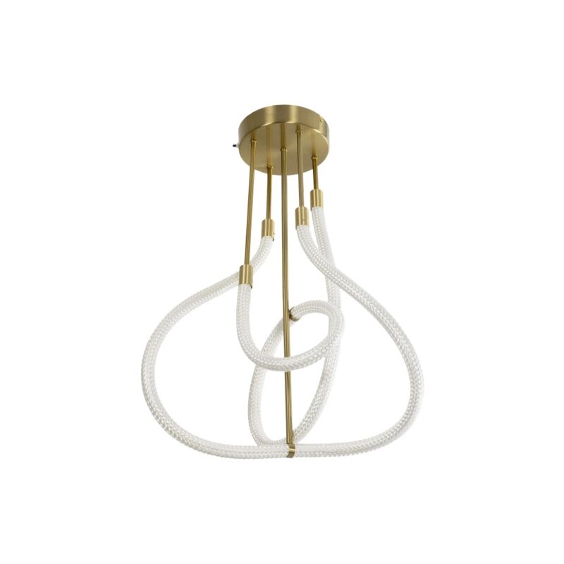 kelvo® GLOW KLV-101-0152 Φωτιστικό Οροφής LED 40W 4000lm 360° AC 220-240V IP20 Ρυθμιζόμενο Λευκό CCT με Χειριστήριο από 2700K έως 6000K Dimmable – Lumileds SMD Chip – Χρυσό Πλατίνα – Μ50 x Π50 x Υ70cm – 3 Χρόνια Εγγύηση