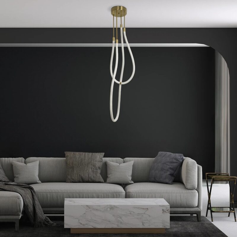 kelvo® GLOW KLV-101-0153 Φωτιστικό Οροφής LED 42W 4200lm 360° AC 220-240V IP20 Ρυθμιζόμενο Λευκό CCT με Χειριστήριο από 2700K έως 6000K Dimmable – Lumileds SMD Chip – Χρυσό Πλατίνα – Μ50 x Π50 x Υ70cm – 3 Χρόνια Εγγύηση