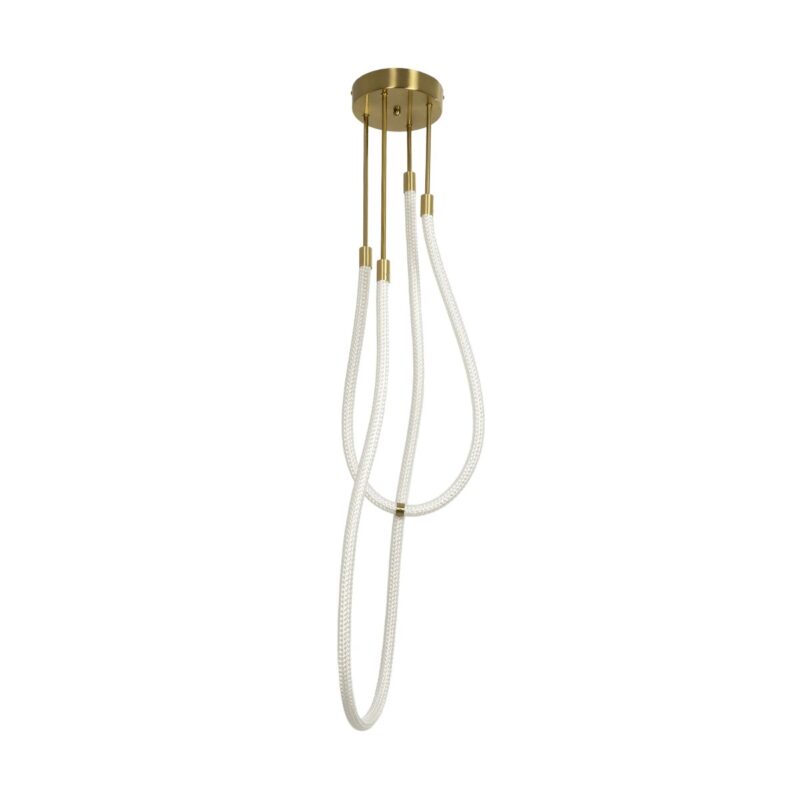 kelvo® GLOW KLV-101-0153 Φωτιστικό Οροφής LED 42W 4200lm 360° AC 220-240V IP20 Ρυθμιζόμενο Λευκό CCT με Χειριστήριο από 2700K έως 6000K Dimmable – Lumileds SMD Chip – Χρυσό Πλατίνα – Μ50 x Π50 x Υ70cm – 3 Χρόνια Εγγύηση