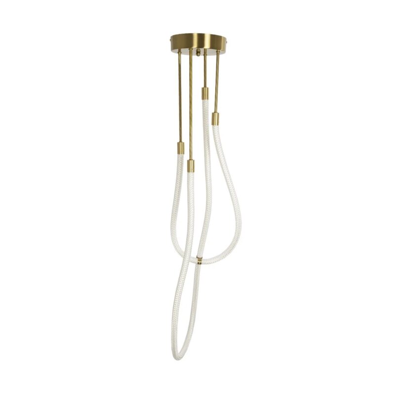 kelvo® GLOW KLV-101-0153 Φωτιστικό Οροφής LED 42W 4200lm 360° AC 220-240V IP20 Ρυθμιζόμενο Λευκό CCT με Χειριστήριο από 2700K έως 6000K Dimmable – Lumileds SMD Chip – Χρυσό Πλατίνα – Μ50 x Π50 x Υ70cm – 3 Χρόνια Εγγύηση