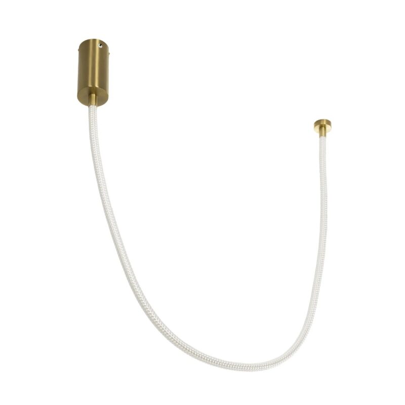 kelvo® GLOW KLV-101-0155 Κρεμαστό Φωτιστικό Οροφής LED 27W 2700lm 360° AC 220-240V IP20 Ρυθμιζόμενο Λευκό CCT με Χειριστήριο από 2700K έως 6000K Dimmable – Lumileds SMD Chip – Χρυσό Πλατίνα – Μ90 x Π9 x Υ95cm – 3 Χρόνια Εγγύηση