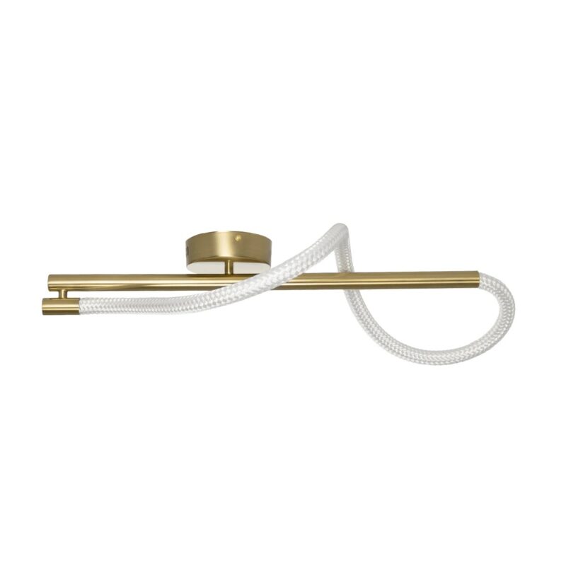kelvo® GLOW KLV-101-0168-V2 Φωτιστικό Οροφής LED 24W 2400lm 360° AC 220-240V IP20 Ρυθμιζόμενο Λευκό CCT με On/Off 2700K/4500K/6000K – Lumileds SMD Chip – Χρυσό Πλατίνα – Μ30 x Π15 x Υ70cm – 3 Χρόνια Εγγύηση