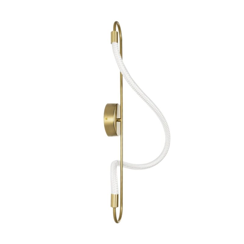 kelvo® GLOW KLV-101-0169 Φωτιστικό Τοίχου / Απλίκα LED 18W 1800lm 360° AC 220-240V IP20 Ρυθμιζόμενο Λευκό CCT με On/Off 2700K/4500K/6000K – Lumileds SMD Chip – Χρυσό Πλατίνα – Μ30 x Π15 x Υ70cm – 3 Χρόνια Εγγύηση