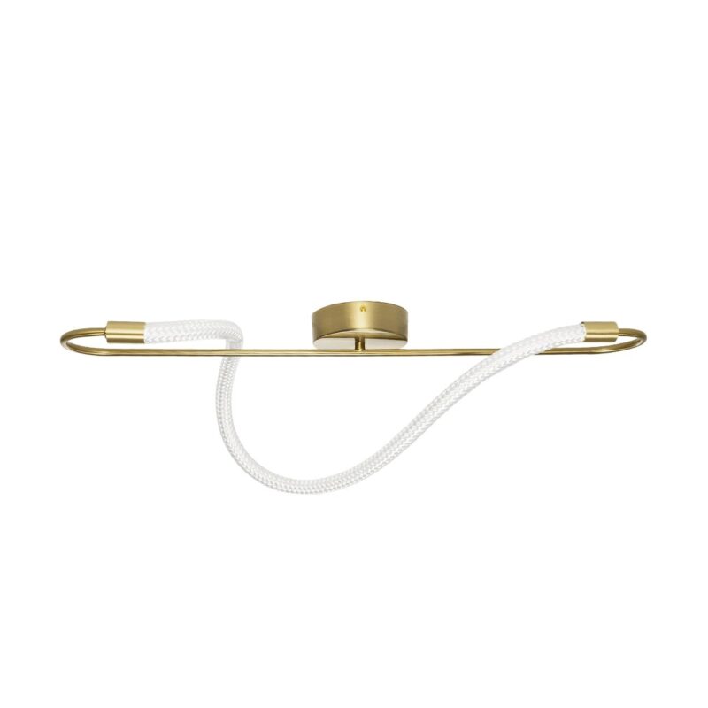 kelvo® GLOW KLV-101-0169-V2 Φωτιστικό Οροφής LED 18W 1800lm 360° AC 220-240V IP20 Ρυθμιζόμενο Λευκό CCT με On/Off 2700K/4500K/6000K – Lumileds SMD Chip – Χρυσό Πλατίνα – Μ30 x Π15 x Υ70cm – 3 Χρόνια Εγγύηση