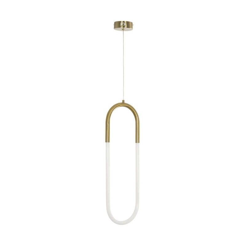 kelvo® GLOW KLV-101-0176 Κρεμαστό Φωτιστικό Οροφής LED 18W 1800lm 360° AC 220-240V IP20 Ρυθμιζόμενο Λευκό CCT με On/Off 2700K/4500K/6000K – Lumileds SMD Chip – Χρυσό Πλατίνα – Μ20 x Π2.5 x Υ60cm – 3 Χρόνια Εγγύηση