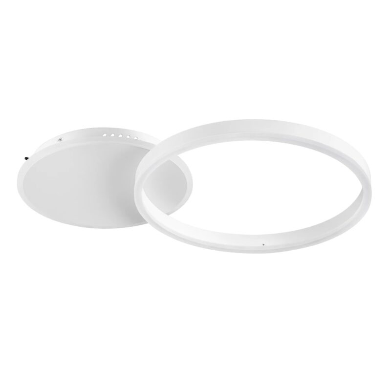 kelvo® VENOM KLV-101-0182 Φωτιστικό Οροφής LED 45W 4500lm 360° AC 220-240V IP20 Ρυθμιζόμενο Λευκό CCT με Χειριστήριο από 2700K έως 6000K Dimmable – Lumileds SMD Chip – Λευκό Ματ – Μ60 x Π40 x Υ7.5cm – 3 Χρόνια Εγγύηση