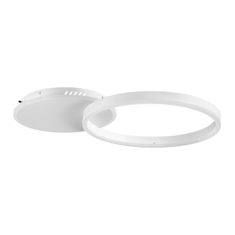 kelvo® VENOM KLV-101-0182 Φωτιστικό Οροφής LED 45W 4500lm 360° AC 220-240V IP20 Ρυθμιζόμενο Λευκό CCT με Χειριστήριο από 2700K έως 6000K Dimmable – Lumileds SMD Chip – Λευκό Ματ – Μ60 x Π40 x Υ7.5cm – 3 Χρόνια Εγγύηση