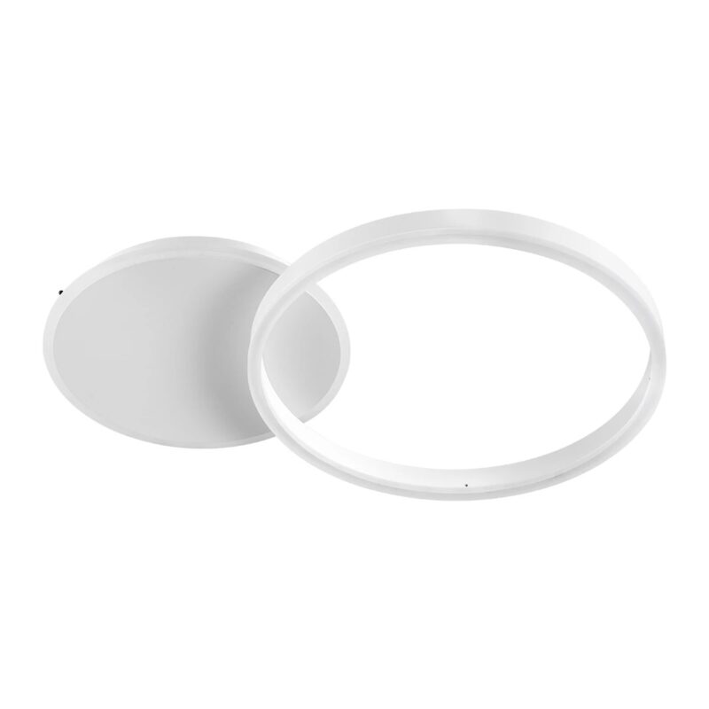 kelvo® VENOM KLV-101-0182 Φωτιστικό Οροφής LED 45W 4500lm 360° AC 220-240V IP20 Ρυθμιζόμενο Λευκό CCT με Χειριστήριο από 2700K έως 6000K Dimmable – Lumileds SMD Chip – Λευκό Ματ – Μ60 x Π40 x Υ7.5cm – 3 Χρόνια Εγγύηση