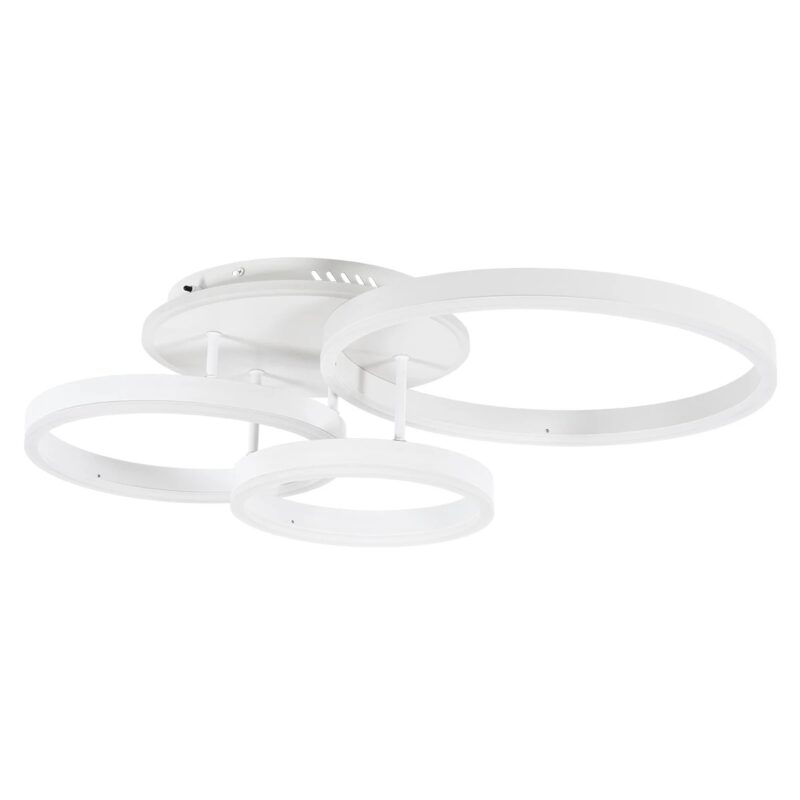 kelvo® VENOM KLV-101-0185 Φωτιστικό Οροφής LED 100W 10000lm 360° AC 220-240V IP20 Ρυθμιζόμενο Λευκό CCT με Χειριστήριο από 2700K έως 6000K Dimmable – Lumileds SMD Chip – Λευκό Ματ – Μ70 x Π40 x Υ16cm – 3 Χρόνια Εγγύηση