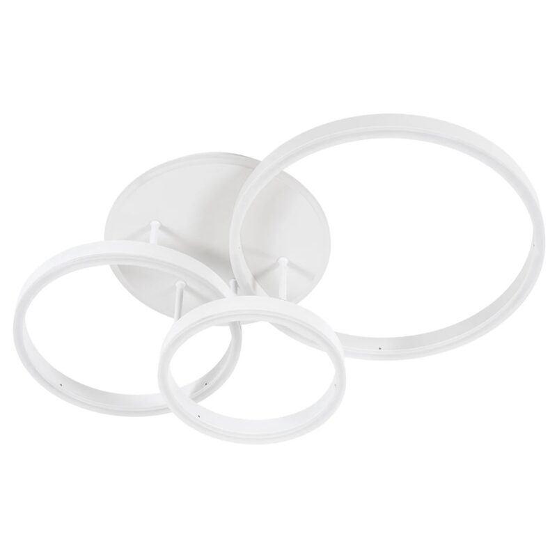 kelvo® VENOM KLV-101-0185 Φωτιστικό Οροφής LED 100W 10000lm 360° AC 220-240V IP20 Ρυθμιζόμενο Λευκό CCT με Χειριστήριο από 2700K έως 6000K Dimmable – Lumileds SMD Chip – Λευκό Ματ – Μ70 x Π40 x Υ16cm – 3 Χρόνια Εγγύηση