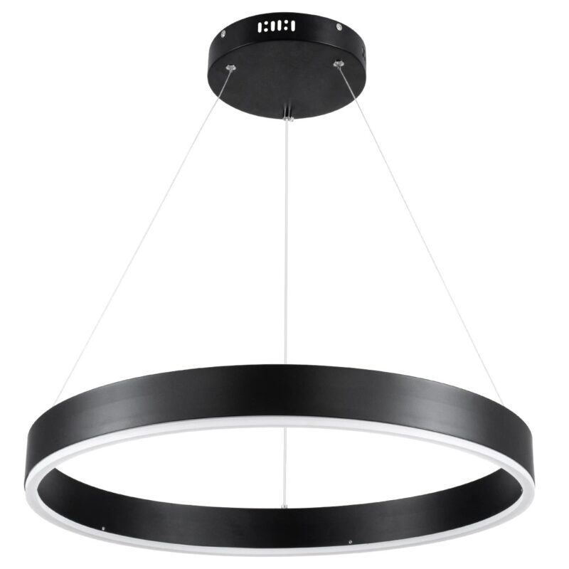 kelvo® VENOM KLV-101-0187 Κρεμαστό Φωτιστικό Οροφής LED 45W 4500lm 120° AC 220-240V IP20 Ρυθμιζόμενο Λευκό CCT με Χειριστήριο από 2700K έως 6000K Dimmable – Lumileds SMD Chip – Μαύρο Ματ – Μ60 x Π60 x Υ6.5cm – 3 Χρόνια Εγγύηση