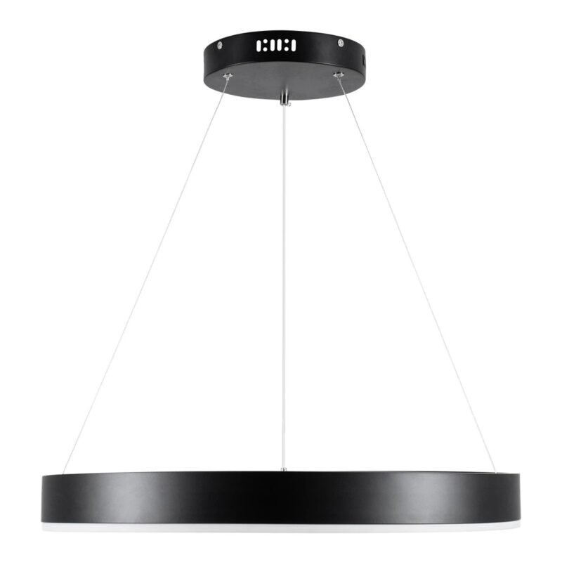 kelvo® VENOM KLV-101-0187 Κρεμαστό Φωτιστικό Οροφής LED 45W 4500lm 120° AC 220-240V IP20 Ρυθμιζόμενο Λευκό CCT με Χειριστήριο από 2700K έως 6000K Dimmable – Lumileds SMD Chip – Μαύρο Ματ – Μ60 x Π60 x Υ6.5cm – 3 Χρόνια Εγγύηση