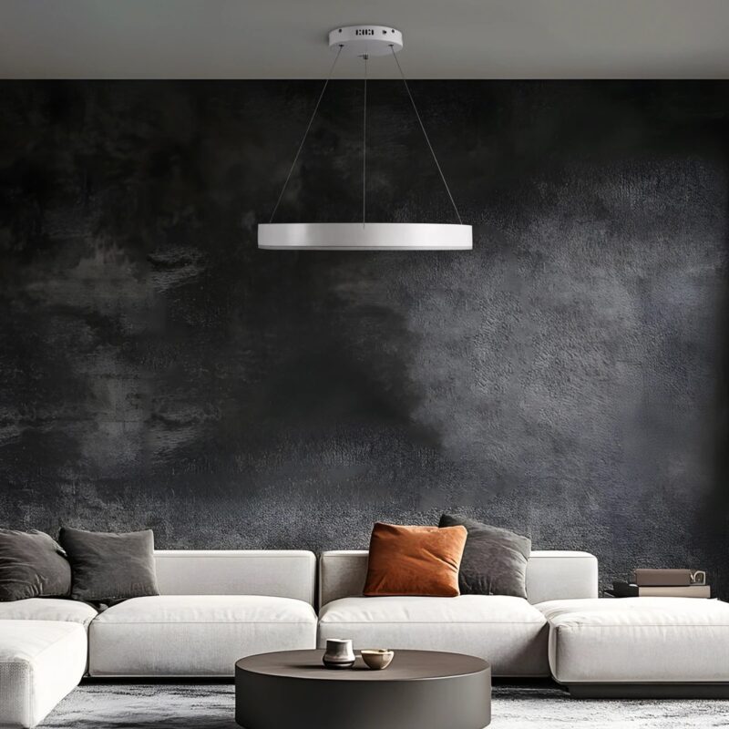 kelvo® VENOM KLV-101-0188 Κρεμαστό Φωτιστικό Οροφής LED 45W 4500lm 120° AC 220-240V IP20 Ρυθμιζόμενο Λευκό CCT με Χειριστήριο από 2700K έως 6000K Dimmable – Lumileds SMD Chip – Λευκό Ματ – Μ60 x Π60 x Υ6.5cm – 3 Χρόνια Εγγύηση
