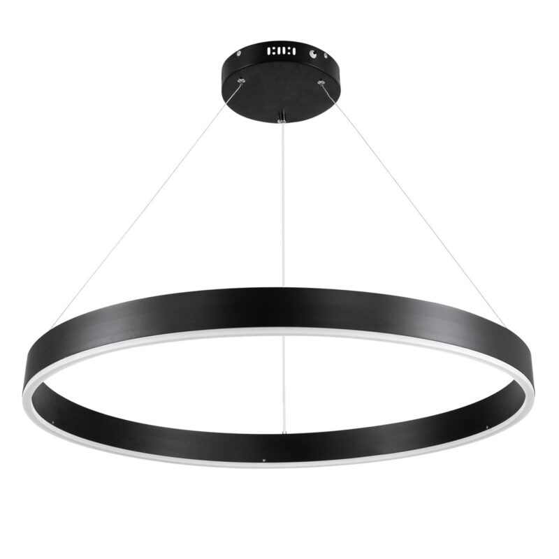 kelvo® VENOM KLV-101-0190 Κρεμαστό Φωτιστικό Οροφής LED 67W 6700lm 120° AC 220-240V IP20 Ρυθμιζόμενο Λευκό CCT με Χειριστήριο από 2700K έως 6000K Dimmable – Lumileds SMD Chip – Μαύρο Ματ – Μ80 x Π80 x Υ6.5cm – 3 Χρόνια Εγγύηση