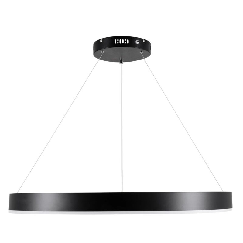 kelvo® VENOM KLV-101-0190 Κρεμαστό Φωτιστικό Οροφής LED 67W 6700lm 120° AC 220-240V IP20 Ρυθμιζόμενο Λευκό CCT με Χειριστήριο από 2700K έως 6000K Dimmable – Lumileds SMD Chip – Μαύρο Ματ – Μ80 x Π80 x Υ6.5cm – 3 Χρόνια Εγγύηση