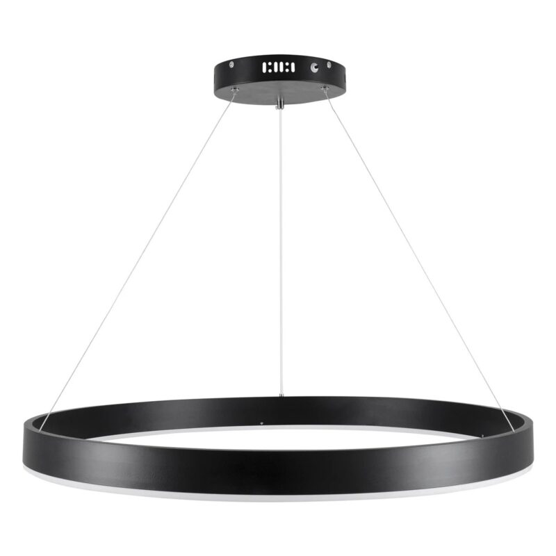 kelvo® VENOM KLV-101-0190 Κρεμαστό Φωτιστικό Οροφής LED 67W 6700lm 120° AC 220-240V IP20 Ρυθμιζόμενο Λευκό CCT με Χειριστήριο από 2700K έως 6000K Dimmable – Lumileds SMD Chip – Μαύρο Ματ – Μ80 x Π80 x Υ6.5cm – 3 Χρόνια Εγγύηση