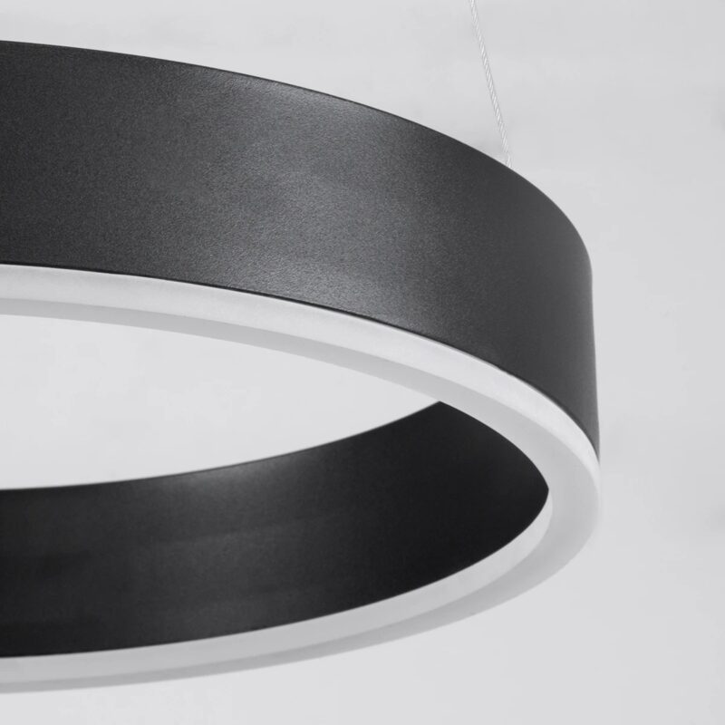 kelvo® VENOM KLV-101-0190 Κρεμαστό Φωτιστικό Οροφής LED 67W 6700lm 120° AC 220-240V IP20 Ρυθμιζόμενο Λευκό CCT με Χειριστήριο από 2700K έως 6000K Dimmable – Lumileds SMD Chip – Μαύρο Ματ – Μ80 x Π80 x Υ6.5cm – 3 Χρόνια Εγγύηση