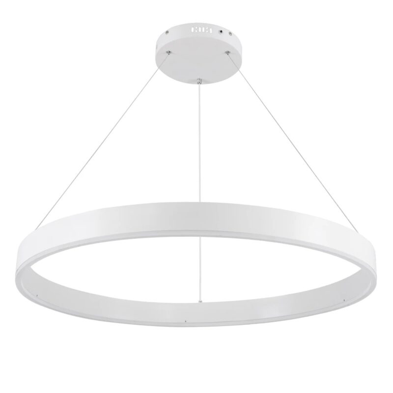 kelvo® VENOM KLV-101-0191 Κρεμαστό Φωτιστικό Οροφής LED 67W 6700lm 120° AC 220-240V IP20 Ρυθμιζόμενο Λευκό CCT με Χειριστήριο από 2700K έως 6000K Dimmable – Lumileds SMD Chip – Λευκό Ματ – Μ80 x Π80 x Υ6.5cm – 3 Χρόνια Εγγύηση