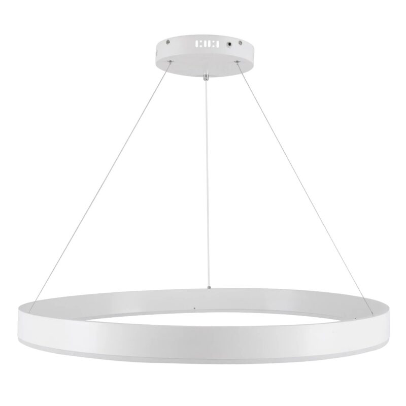 kelvo® VENOM KLV-101-0191 Κρεμαστό Φωτιστικό Οροφής LED 67W 6700lm 120° AC 220-240V IP20 Ρυθμιζόμενο Λευκό CCT με Χειριστήριο από 2700K έως 6000K Dimmable – Lumileds SMD Chip – Λευκό Ματ – Μ80 x Π80 x Υ6.5cm – 3 Χρόνια Εγγύηση