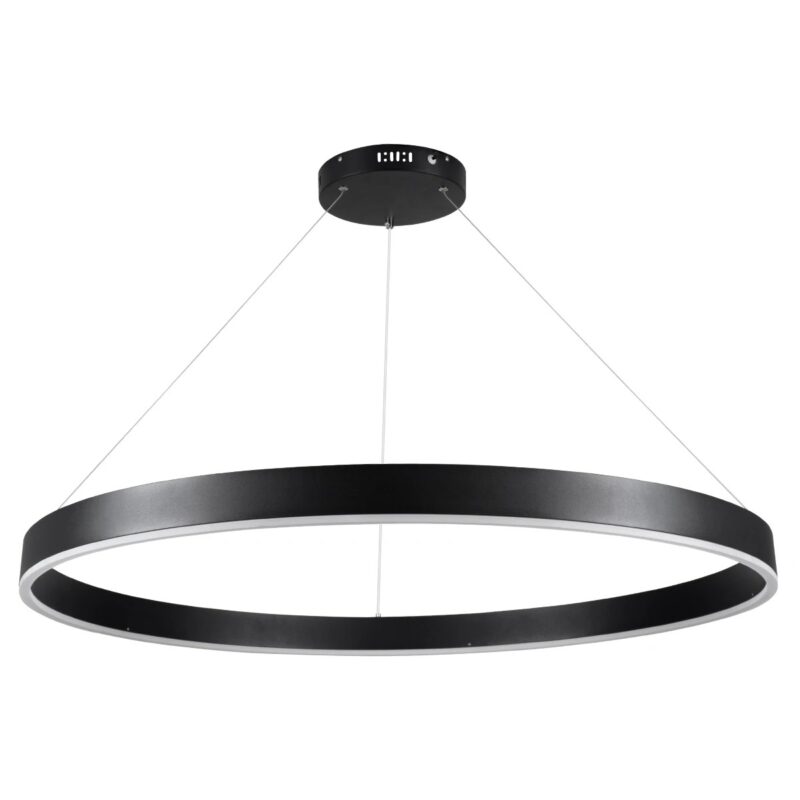 kelvo® VENOM KLV-101-0193 Κρεμαστό Φωτιστικό Οροφής LED 75W 7500lm 120° AC 220-240V IP20 Ρυθμιζόμενο Λευκό CCT με Χειριστήριο από 2700K έως 6000K Dimmable – Lumileds SMD Chip – Μαύρο Ματ – Μ100 x Π100 x Υ6.5cm – 3 Χρόνια Εγγύηση