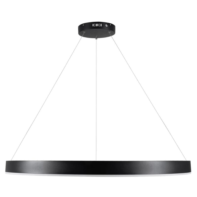 kelvo® VENOM KLV-101-0193 Κρεμαστό Φωτιστικό Οροφής LED 75W 7500lm 120° AC 220-240V IP20 Ρυθμιζόμενο Λευκό CCT με Χειριστήριο από 2700K έως 6000K Dimmable – Lumileds SMD Chip – Μαύρο Ματ – Μ100 x Π100 x Υ6.5cm – 3 Χρόνια Εγγύηση