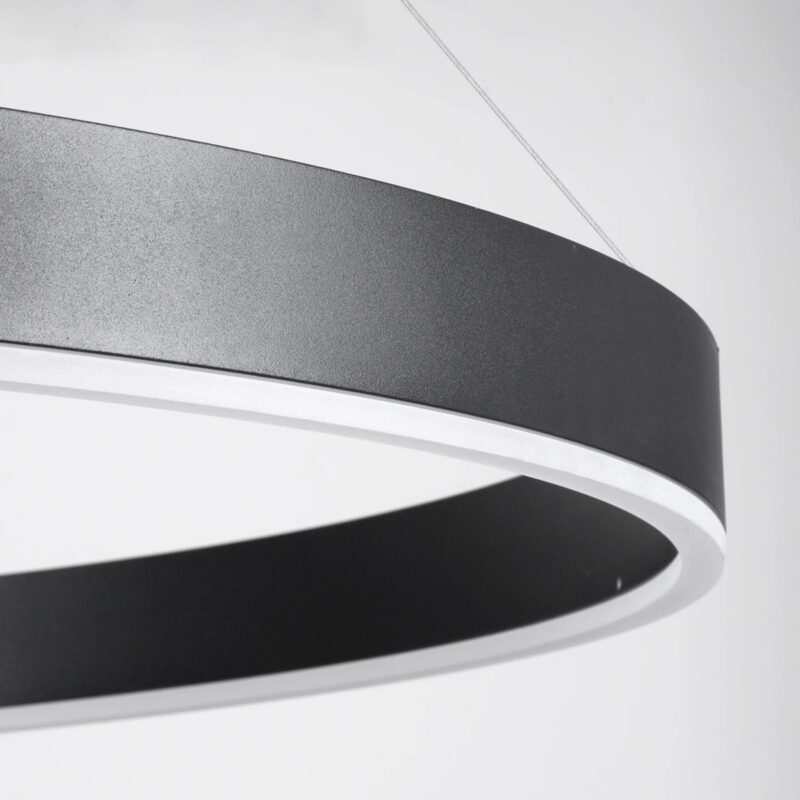 kelvo® VENOM KLV-101-0193 Κρεμαστό Φωτιστικό Οροφής LED 75W 7500lm 120° AC 220-240V IP20 Ρυθμιζόμενο Λευκό CCT με Χειριστήριο από 2700K έως 6000K Dimmable – Lumileds SMD Chip – Μαύρο Ματ – Μ100 x Π100 x Υ6.5cm – 3 Χρόνια Εγγύηση