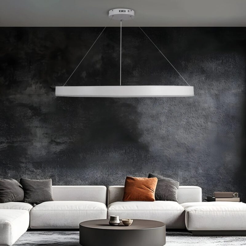 kelvo® VENOM KLV-101-0194 Κρεμαστό Φωτιστικό Οροφής LED 75W 7500lm 120° AC 220-240V IP20 Ρυθμιζόμενο Λευκό CCT με Χειριστήριο από 2700K έως 6000K Dimmable – Lumileds SMD Chip – Λευκό Ματ – Μ100 x Π100 x Υ6.5cm – 3 Χρόνια Εγγύηση