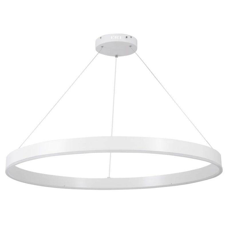 kelvo® VENOM KLV-101-0194 Κρεμαστό Φωτιστικό Οροφής LED 75W 7500lm 120° AC 220-240V IP20 Ρυθμιζόμενο Λευκό CCT με Χειριστήριο από 2700K έως 6000K Dimmable – Lumileds SMD Chip – Λευκό Ματ – Μ100 x Π100 x Υ6.5cm – 3 Χρόνια Εγγύηση