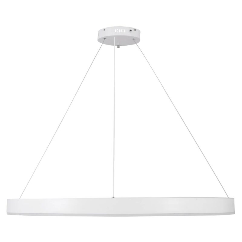 kelvo® VENOM KLV-101-0194 Κρεμαστό Φωτιστικό Οροφής LED 75W 7500lm 120° AC 220-240V IP20 Ρυθμιζόμενο Λευκό CCT με Χειριστήριο από 2700K έως 6000K Dimmable – Lumileds SMD Chip – Λευκό Ματ – Μ100 x Π100 x Υ6.5cm – 3 Χρόνια Εγγύηση