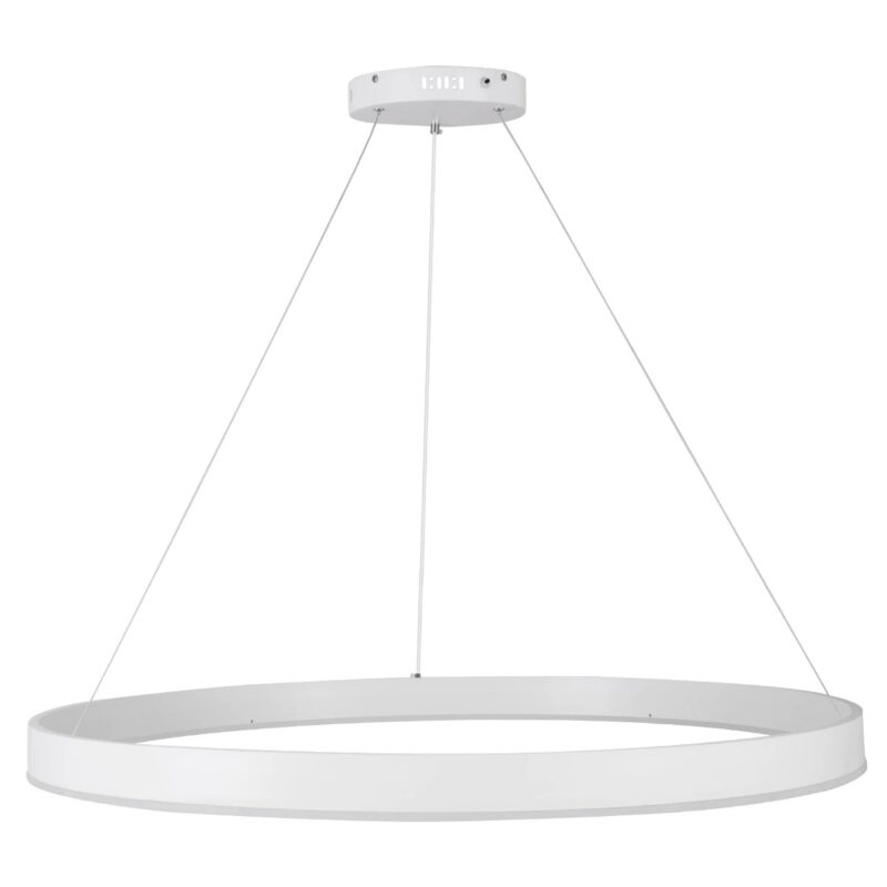 kelvo® VENOM KLV-101-0194 Κρεμαστό Φωτιστικό Οροφής LED 75W 7500lm 120° AC 220-240V IP20 Ρυθμιζόμενο Λευκό CCT με Χειριστήριο από 2700K έως 6000K Dimmable – Lumileds SMD Chip – Λευκό Ματ – Μ100 x Π100 x Υ6.5cm – 3 Χρόνια Εγγύηση