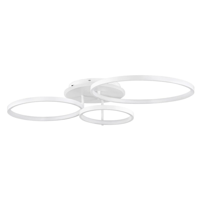 kelvo® NEMESIS KLV-101-0206 Φωτιστικό Οροφής LED 98W 9800lm 360° AC 220-240V IP20 Ρυθμιζόμενο Λευκό CCT με Χειριστήριο από 2700K έως 6000K Dimmable – Lumileds SMD Chip – Λευκό Ματ – Μ89 x Π60 x Υ19cm – 3 Χρόνια Εγγύηση