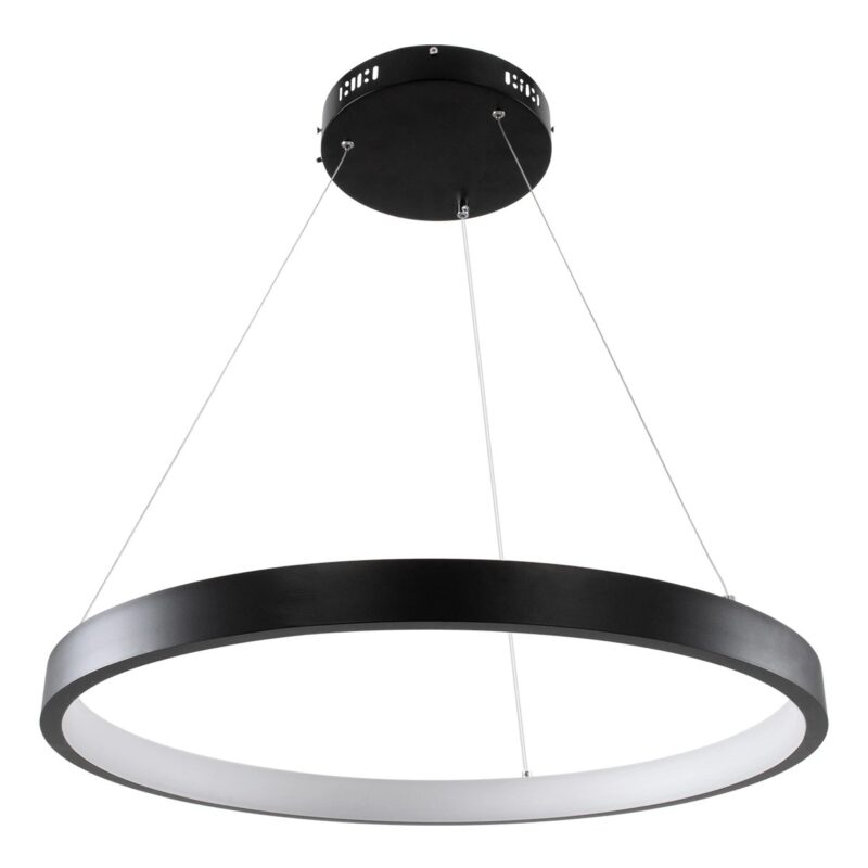 kelvo® NEMESIS KLV-101-0208 Κρεμαστό Φωτιστικό Οροφής LED 45W 4500lm 180° AC 220-240V IP20 Ρυθμιζόμενο Λευκό CCT με Χειριστήριο από 2700K έως 6000K Dimmable – Lumileds SMD Chip – Μαύρο Ματ – Μ60 x Π60 x Υ4cm – 3 Χρόνια Εγγύηση