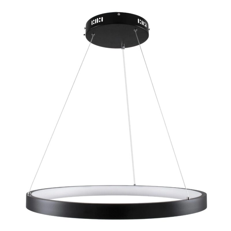 kelvo® NEMESIS KLV-101-0208 Κρεμαστό Φωτιστικό Οροφής LED 45W 4500lm 180° AC 220-240V IP20 Ρυθμιζόμενο Λευκό CCT με Χειριστήριο από 2700K έως 6000K Dimmable – Lumileds SMD Chip – Μαύρο Ματ – Μ60 x Π60 x Υ4cm – 3 Χρόνια Εγγύηση