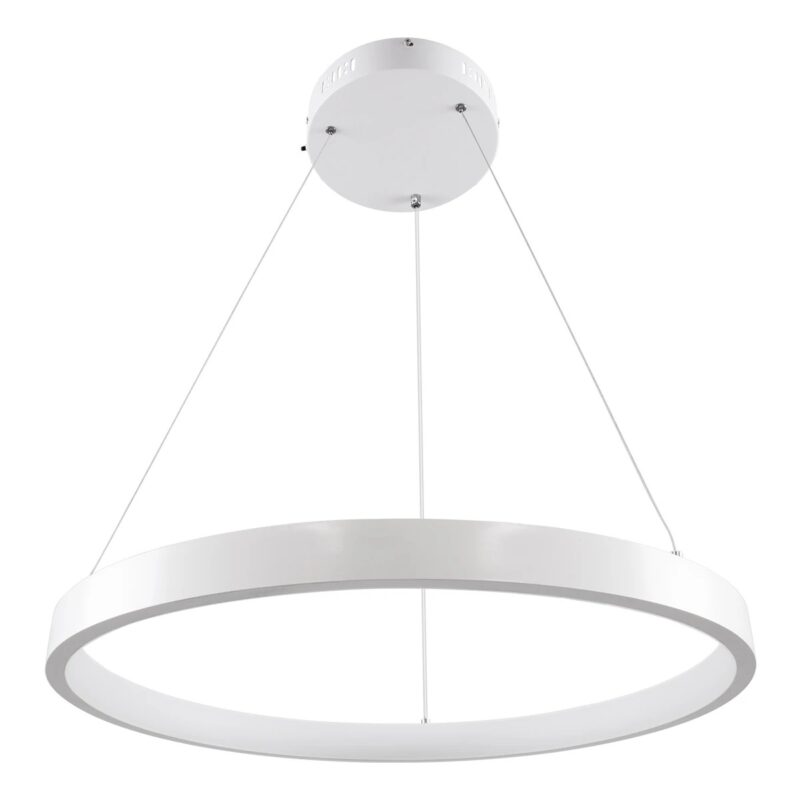 kelvo® NEMESIS KLV-101-0209 Κρεμαστό Φωτιστικό Οροφής LED 45W 4500lm 180° AC 220-240V IP20 Ρυθμιζόμενο Λευκό CCT με Χειριστήριο από 2700K έως 6000K Dimmable – Lumileds SMD Chip – Λευκό Ματ – Μ60 x Π60 x Υ4cm – 3 Χρόνια Εγγύηση