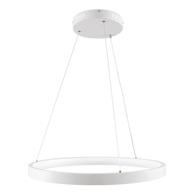 kelvo® NEMESIS KLV-101-0209 Κρεμαστό Φωτιστικό Οροφής LED 45W 4500lm 180° AC 220-240V IP20 Ρυθμιζόμενο Λευκό CCT με Χειριστήριο από 2700K έως 6000K Dimmable – Lumileds SMD Chip – Λευκό Ματ – Μ60 x Π60 x Υ4cm – 3 Χρόνια Εγγύηση