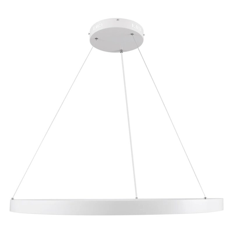 kelvo® NEMESIS KLV-101-0212 Κρεμαστό Φωτιστικό Οροφής LED 67W 6700lm 180° AC 220-240V IP20 Ρυθμιζόμενο Λευκό CCT με Χειριστήριο από 2700K έως 6000K Dimmable – Lumileds SMD Chip – Λευκό Ματ – Μ80 x Π80 x Υ4cm – 3 Χρόνια Εγγύηση