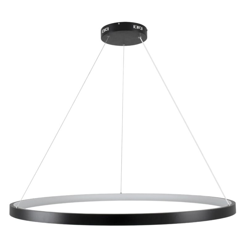 kelvo® NEMESIS KLV-101-0214 Κρεμαστό Φωτιστικό Οροφής LED 75W 7500lm 180° AC 220-240V IP20 Ρυθμιζόμενο Λευκό CCT με Χειριστήριο από 2700K έως 6000K Dimmable – Lumileds SMD Chip – Μαύρο Ματ – Μ100 x Π100 x Υ4cm – 3 Χρόνια Εγγύηση