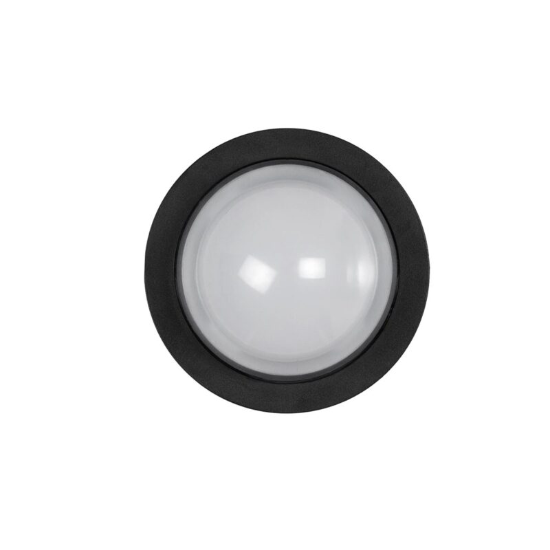 kelvo® NEXA KLV-101-0248 Φωτιστικό Τοίχου / Απλίκα LED 6W 600lm 180° AC 220-240V Αδιάβροχο IP65 Θερμό Λευκό 2700K – Sanan SMD Chip & TÜV SÜD Driver – Μαύρο Ματ – Μ11 x Π8.5 x Υ11cm – 5 Χρόνια Εγγύηση