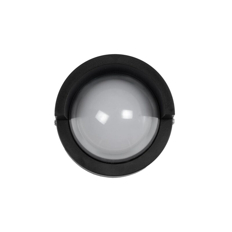 kelvo® NEXA KLV-101-0252 Φωτιστικό Τοίχου / Απλίκα LED 6W 600lm 180° AC 220-240V Αδιάβροχο IP65 Θερμό Λευκό 2700K – Sanan SMD Chip & TÜV SÜD Driver – Μαύρο Ματ – Μ11 x Π9 x Υ11cm – 5 Χρόνια Εγγύηση
