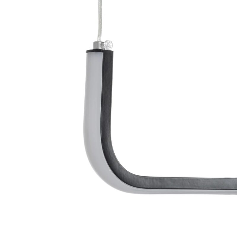 kelvo® LINARIA KLV-101-0255 Κρεμαστό Φωτιστικό Οροφής LED 36W 3600lm 180° AC 220-240V IP20 Ρυθμιζόμενο Λευκό CCT με Χειριστήριο από 2700K έως 6000K Dimmable – Lumileds SMD Chip – Μαύρο Ματ – Μ120 x Π2 x Υ10cm – 3 Χρόνια Εγγύηση
