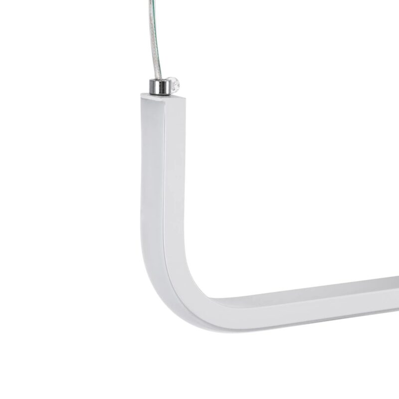 kelvo® LINARIA KLV-101-0259-V2 Κρεμαστό Φωτιστικό Οροφής LED 72W 7200lm 180° AC 220-240V IP20 Ρυθμιζόμενο Λευκό CCT με Χειριστήριο από 2700K έως 6000K Dimmable – Lumileds SMD Chip – Λευκό Ματ – Μ220 x Π4 x Υ25cm – 3 Χρόνια Εγγύηση