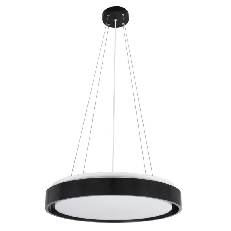 kelvo® BARCHETTA KLV-101-0265 Κρεμαστό Φωτιστικό Οροφής LED 72W 7200lm 120° AC 220-240V IP20 Ρυθμιζόμενο Λευκό CCT με Χειριστήριο από 2700K έως 6000K Dimmable – Lumileds SMD Chip – Μαύρο Ματ – Μ48 x Π48 x Υ8.2cm – 3 Χρόνια Εγγύηση