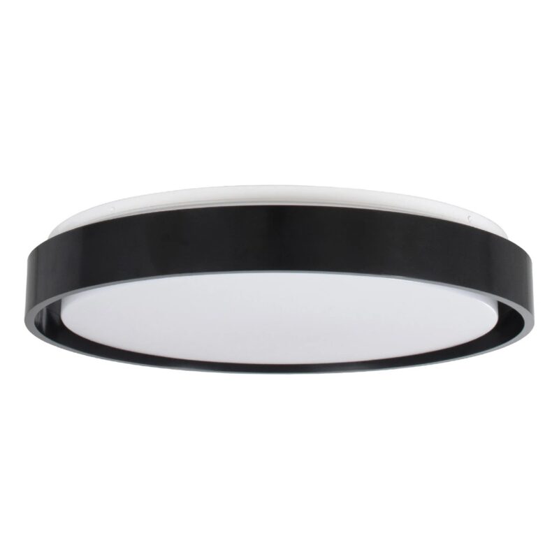 kelvo® BARCHETTA KLV-101-0265-V2 Φωτιστικό Οροφής LED 72W 7200lm 120° AC 220-240V IP20 Ρυθμιζόμενο Λευκό CCT με Χειριστήριο από 2700K έως 6000K Dimmable – Lumileds SMD Chip – Μαύρο Ματ – Μ48 x Π48 x Υ8.2cm – 3 Χρόνια Εγγύηση