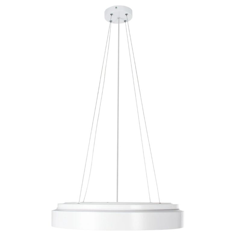 kelvo® BARCHETTA KLV-101-0267 Κρεμαστό Φωτιστικό Οροφής LED 72W 7200lm 120° AC 220-240V IP20 Ρυθμιζόμενο Λευκό CCT με Χειριστήριο από 2700K έως 6000K Dimmable – Lumileds SMD Chip – Λευκό & Σαμπανιζέ Χρυσό Ματ – Μ48 x Π48 x Υ8.2cm – 3 Χρόνια Εγγύηση