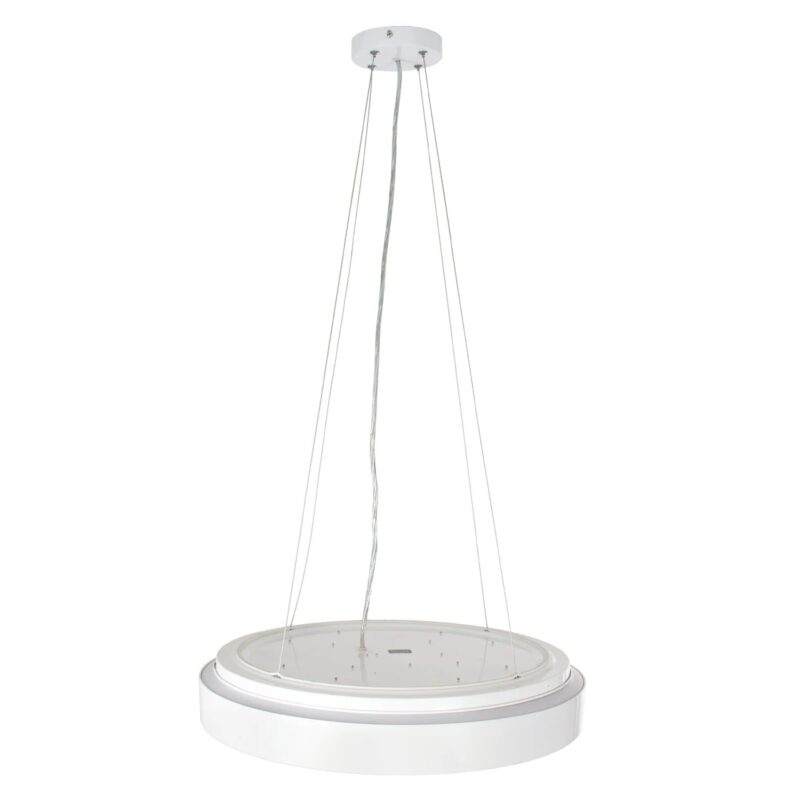kelvo® BARCHETTA KLV-101-0267 Κρεμαστό Φωτιστικό Οροφής LED 72W 7200lm 120° AC 220-240V IP20 Ρυθμιζόμενο Λευκό CCT με Χειριστήριο από 2700K έως 6000K Dimmable – Lumileds SMD Chip – Λευκό & Σαμπανιζέ Χρυσό Ματ – Μ48 x Π48 x Υ8.2cm – 3 Χρόνια Εγγύηση