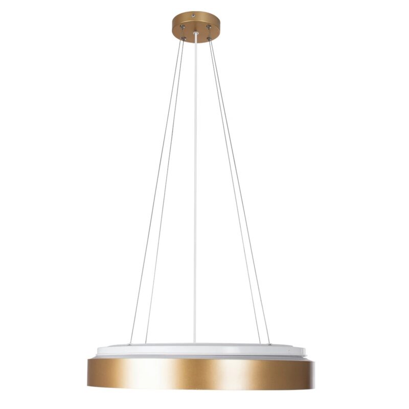 kelvo® BARCHETTA KLV-101-0268 Κρεμαστό Φωτιστικό Οροφής LED 72W 7200lm 120° AC 220-240V IP20 Ρυθμιζόμενο Λευκό CCT με Χειριστήριο από 2700K έως 6000K Dimmable – Lumileds SMD Chip – Σαμπανιζέ Χρυσό Ματ – Μ48 x Π48 x Υ8.2cm – 3 Χρόνια Εγγύηση