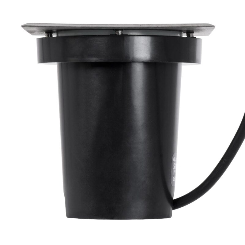 kelvo® KERIA KLV-101-0276 Χωνευτό Φωτιστικό Σποτ Δαπέδου για Λάμπα MR16 με Ντουί GU10 AC 220-240V Αδιάβροχο IP68 IK09 – Ανοξείδωτο Ατσάλι SS316 – Μ11 x Π11 x Υ11.5cm / Q10.4cm