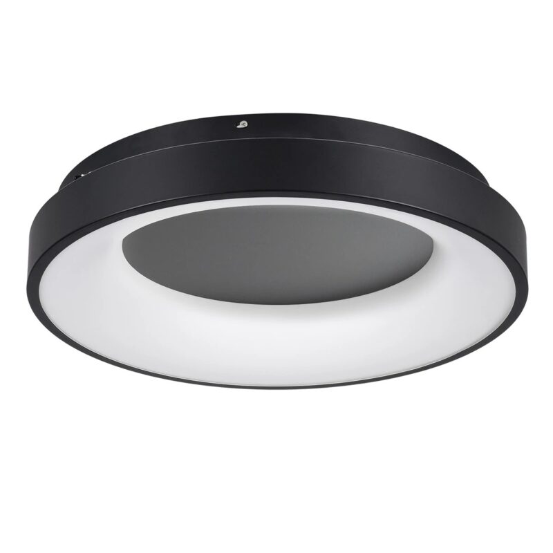 kelvo® SALEM KLV-101-0277 Φωτιστικό Οροφής LED 75W 7500lm 120° AC 220-240V IP20 Ρυθμιζόμενο Λευκό CCT με Χειριστήριο από 2700K έως 6000K Dimmable – Lumileds SMD Chip – Μαύρο Ματ – Μ45 x Π45 x Υ9.5cm – 3 Χρόνια Εγγύηση