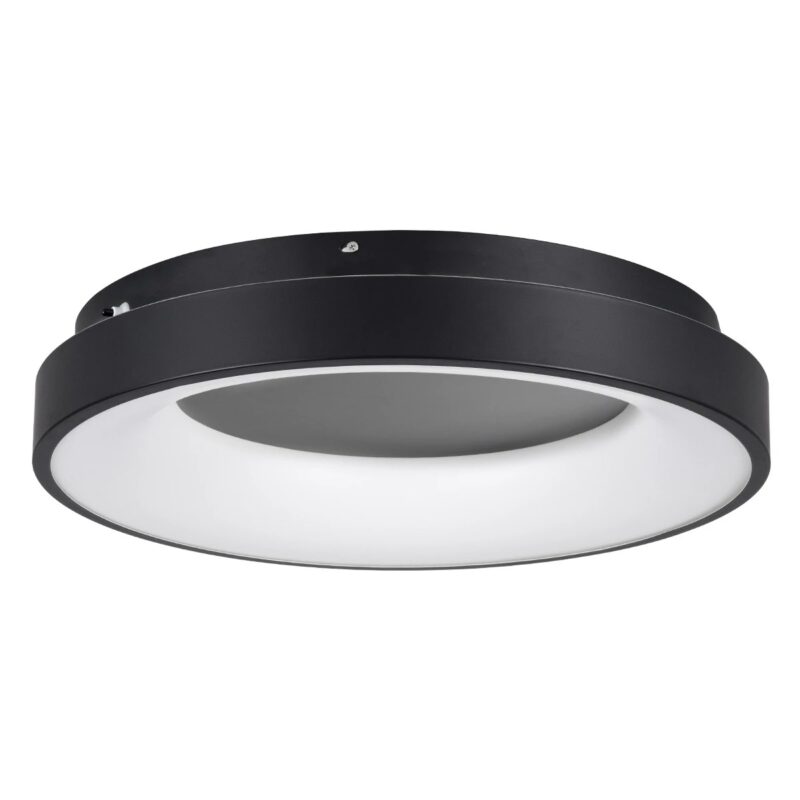 kelvo® SALEM KLV-101-0277 Φωτιστικό Οροφής LED 75W 7500lm 120° AC 220-240V IP20 Ρυθμιζόμενο Λευκό CCT με Χειριστήριο από 2700K έως 6000K Dimmable – Lumileds SMD Chip – Μαύρο Ματ – Μ45 x Π45 x Υ9.5cm – 3 Χρόνια Εγγύηση
